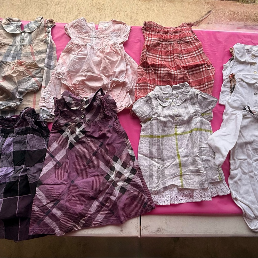 Burberry Kids Bodysuits - Pink, Purple, White, Red, Gray